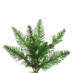 Vickerman Pre-Lit Artificial Christmas Tree (Includes On/Off Foot Switch) (28358) -Vickerman Tinsel20Green20Branchmd